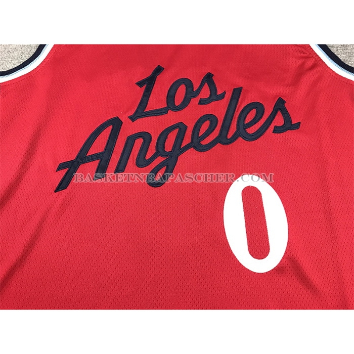 Maillot Los Angeles Clippers Russell Westbrook NO 0 Statement 2024-25 Rouge